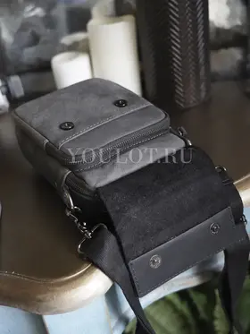 Сумка мужская через плечо Ruff Ryder 4470-1 маленькая кожаная