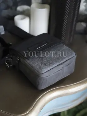 Сумка мужская через плечо Ruff Ryder 4470-1 маленькая кожаная