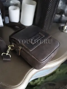 Сумка мужская через плечо Ruff Ryder 4470 маленькая кожаная