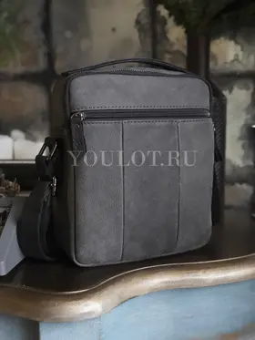 Сумка мужская через плечо кожаная Ryff Ryder 4471-1 черная