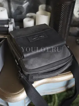 Сумка мужская через плечо кожаная Ryff Ryder 4471-1 черная