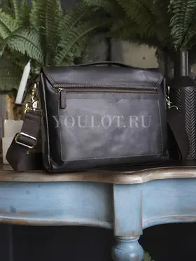 Сумка мужская через плечо Ruff Ryder 4472 A4 из натуральной кожи