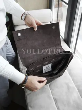 Сумка мужская через плечо Ruff Ryder 4472 A4 из натуральной кожи