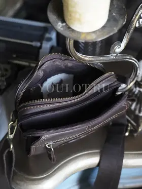 Сумка на пояс Ruff Ryder 6545-1, через плечо маленькая кожаная