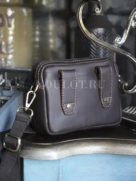 Сумка на пояс Ruff Ryder 6545-1, через плечо маленькая кожаная