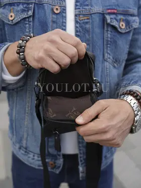 Сумка мужская через плечо, на пояс Ruff Ryder 6606 маленькая из натуральной кожи