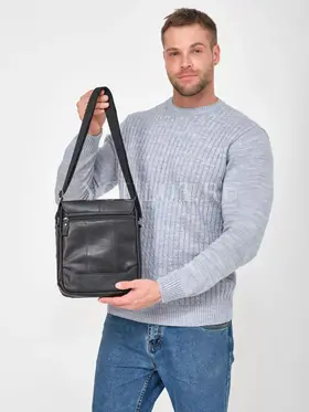 Сумка мужская через плечо Ryff Ryder 89059 с клапаном из натуральной кожи