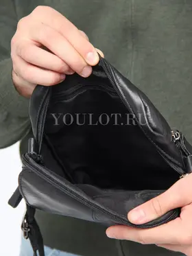 Мужская сумка через плечо из натуральной кожи Ruff Ryder 89061