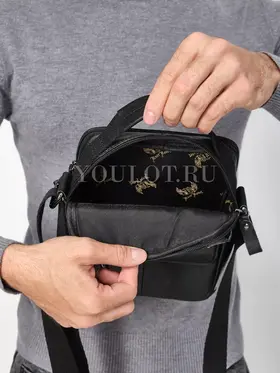 Сумка мужская через плечо, барсетка из натуральной кожи Ryff Ryder 9069