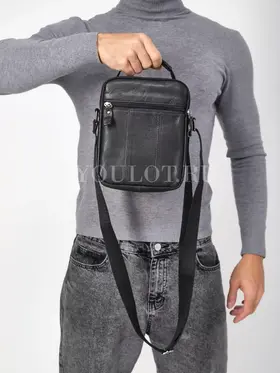 Сумка мужская через плечо, барсетка из натуральной кожи Ryff Ryder 9070