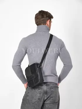 Сумка мужская через плечо, барсетка из натуральной кожи Ryff Ryder 9070