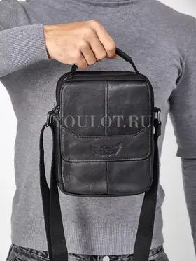 Сумка мужская через плечо, барсетка из натуральной кожи Ryff Ryder 9070