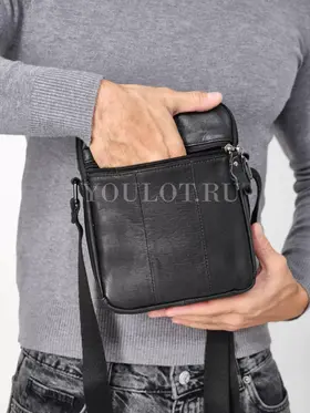 Сумка мужская через плечо, барсетка из натуральной кожи Ryff Ryder 9070