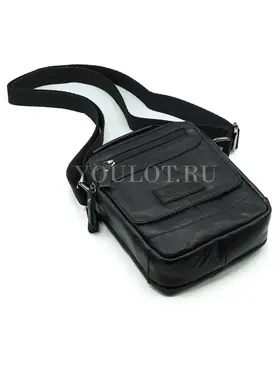 Сумка мужская через плечо кожаная Ruff Ryder 9072 с двумя отделениями