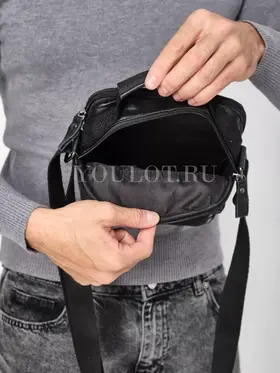Сумка мужская через плечо кожаная Ruff Ryder 9072 с двумя отделениями