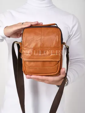 Сумка мужская через плечо, барсетка с ручкой кожаная Ryff Ryder 9147