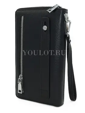 Мужской клатч Briefcase VN2018-6 из натуральной кожи, черный