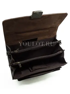 Мужская барсетка через плечо Briefcase A5282-15 коричневая