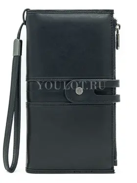 Кошелек женский Briefcase C2156 для денег и документов черный