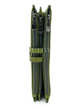 Кошелек женский Briefcase C2156 для денег и документов зеленый