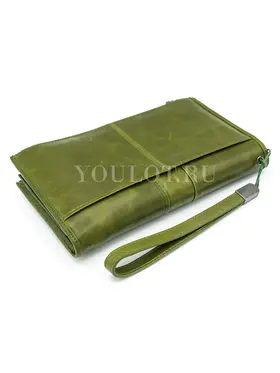 Кошелек женский Briefcase C2156 для денег и документов зеленый