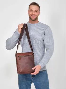 Сумка мужская через плечо большая из натуральной кожи Ryff Ryder 1471-3