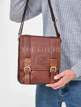 Сумка мужская через плечо большая из натуральной кожи Ryff Ryder 1471-3