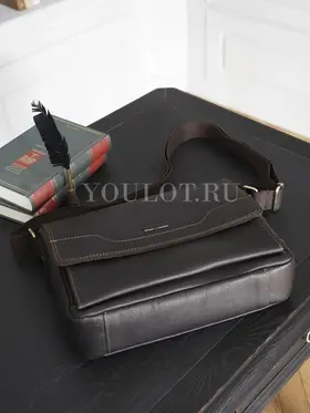 Сумка мужская через плечо Ryff Ryder 1591 большая A4 из натуральной кожи