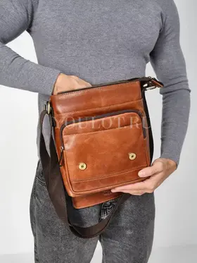 Сумка кожаная мужская на плечо Ryff Ryder 1650-1