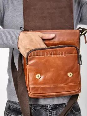 Сумка кожаная мужская на плечо Ryff Ryder 1650-1