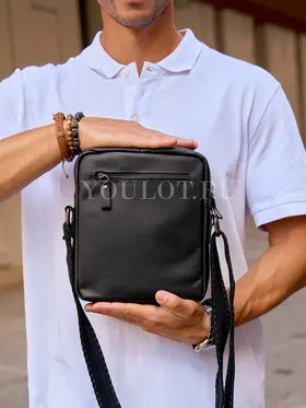 Сумка мужская через плечо, барсетка из натуральной кожи Ryff Ryder 1857