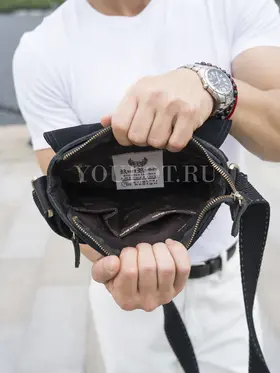 Мужская кожаная сумка Ryff Ryder 1900 через плечо крупная из натуральной кожи