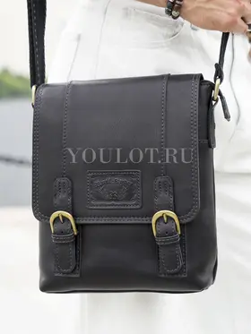 Мужская кожаная сумка Ryff Ryder 1900 через плечо крупная из натуральной кожи