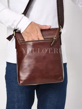 Сумка мужская через плечо большая из натуральной кожи Ryff Ryder 1904