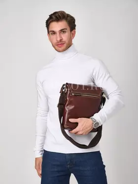 Сумка мужская через плечо большая из натуральной кожи Ryff Ryder 1904