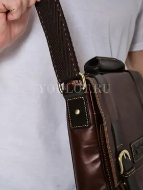 Мужская сумка через плечо Ryff Ryder 2050 из 100% натуральной кожи