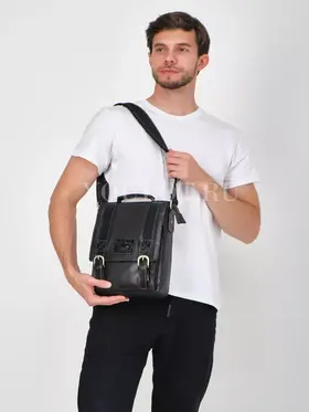 Сумка мужская через плечо, барсетка Ryff Ryder 2091 большая кожаная