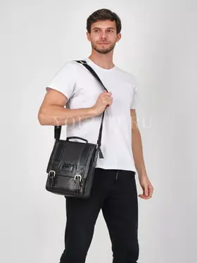 Сумка мужская через плечо, барсетка Ryff Ryder 2091 большая кожаная