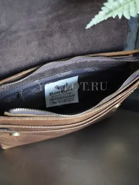 Кожаная мужская сумка через плечо Ryff Ryder 4050 с ремнём