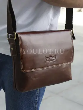 Кожаная мужская сумка Ryff Ryder 4050 через плечо для города