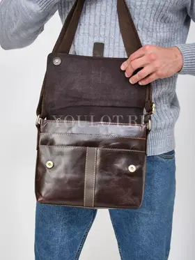 Сумка мужская Ryff Ryder 4052-2 через плечо кожаная Old Money