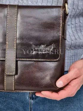 Сумка мужская Ryff Ryder 4052-2 через плечо кожаная Old Money