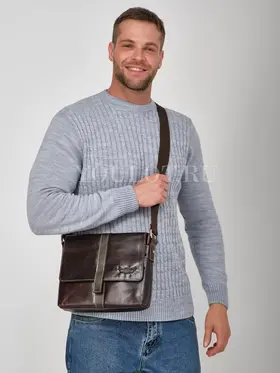 Сумка мужская Ryff Ryder 4052-2 через плечо кожаная Old Money