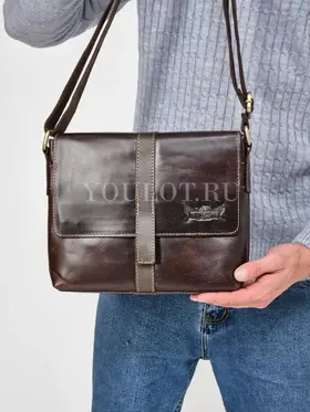 Сумка мужская Ryff Ryder 4052-2 через плечо кожаная Old Money