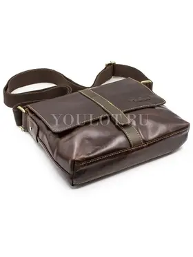 Сумка мужская Ryff Ryder 4052-2 через плечо кожаная Old Money