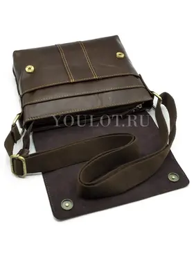 Сумка мужская кожаная с регулируемым ремнём Ryff Ryder 4053