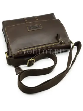 Сумка мужская кожаная с регулируемым ремнём Ryff Ryder 4053