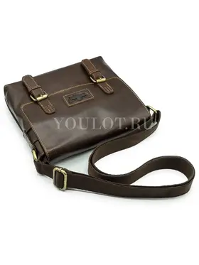 Сумка мужская через плечо Ryff Ryder 4059 кожаная на застежках