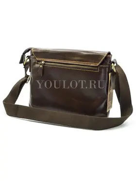 Сумка мужская через плечо Ryff Ryder 4059 кожаная на застежках