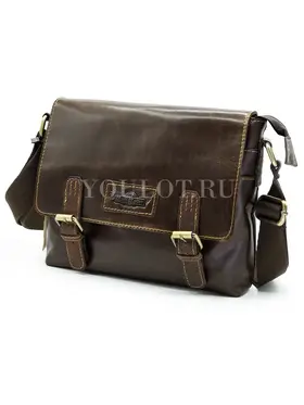 Сумка мужская через плечо Ryff Ryder 4059 кожаная на застежках